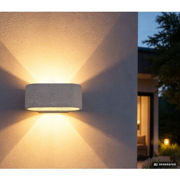 Globo Ferguson buitenwandlamp modern hoekig wandarmatuur voor buiten en garage
