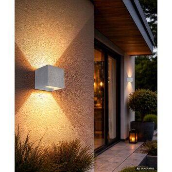 Globo Ferguson moderne kubusvormige buitenwandlamp G9 voor buiten en garage
