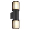 Globo Mervin buitenwandlamp 2-lichts langwerpig modern voor buiten en garage