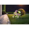Globo SOZWE LED solarlamp tuinkabouter op fiets met 20 lampjes tuinpadverlichting