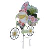 Globo SOZWE LED solarlamp tuinkabouter op fiets met 20 lampjes tuinpadverlichting