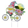 Globo SOZWE LED solarlamp tuinkabouter op fiets met 20 lampjes tuinpadverlichting