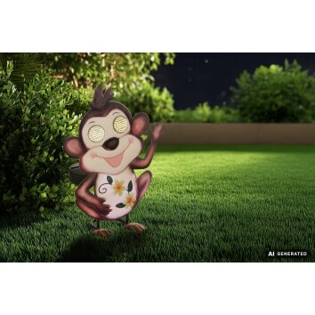 Globo FLAUGI LED staande apenlamp solarverlichting voor tuin en pad 6 W 3000 K