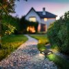 Globo AKRON LED solar wandlamp buiten met schakelaar, vierkant, 3000 K, 10 lm, 1,2 W
