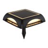 Globo AKRON LED solar wandlamp buiten met schakelaar, vierkant, 3000 K, 10 lm, 1,2 W