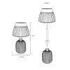 Globo VIONNA LED moderne solarlamp voor buiten als tafellamp 3000 Kelvin 6 Watt