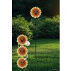 Globo CORALIE solar tuinspies zonnebloem LED 6 W 3000 K modern voor tuin en gazon