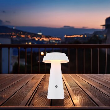 Globo MIRALIE LED Solarleuchte als solar tafellamp voor terras en balkon, modern