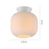 SCHÖNER WOHNEN-Kollektion NAMI moderne wand- en plafondlamp, plafonnière met E27