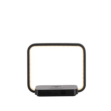 Paul Neuhaus LED-tafellamp OMARI met rechthoekige lichtlus, 3000 Kelvin warmwit