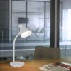 Leuchten Direkt witte LED bureaulamp PIXIE, verstelbaar, 3000 Kelvin warmwit