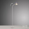 Leuchten Direkt witte LED staande lamp PIXIE, gebogen verstelbare arm, 3000 Kelvin warmwit