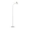 Leuchten Direkt witte LED staande lamp PIXIE, gebogen verstelbare arm, 3000 Kelvin warmwit