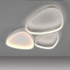 Leuchten Direkt LED-plafondlamp PEBBLES met lichtlussen en geheugenfunctie, wit