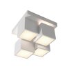 Leuchten Direkt witte LED plafondlamp TETRIS met blokvorm, 3000 kelvin warmwit