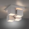 Leuchten Direkt witte LED plafondlamp TETRIS met blokvorm, 3000 kelvin warmwit