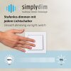 Leuchten Direkt LED-plafondlamp KORSA, geheugenfunctie, 3000 Kelvin warmwit, ronde ring