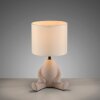 Leuchten Direkt Tafellamp TED met beige keramische hondenvoet, in klassieke stijl