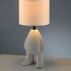 Leuchten Direkt moderne tafellamp TED met beige keramische voet in figuurvorm