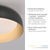 Leuchten Direkt LED-plafondlamp OSKO, afstandsbediening, lichtkleur instelbaar 3000 Kelvin
