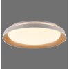 Leuchten Direkt ronde LED plafondlamp SATI, in messing, 3000 Kelvin warmwit, memoryfunctie