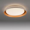 Leuchten Direkt ronde LED plafondlamp SATI, in messing, 3000 Kelvin warmwit, memoryfunctie