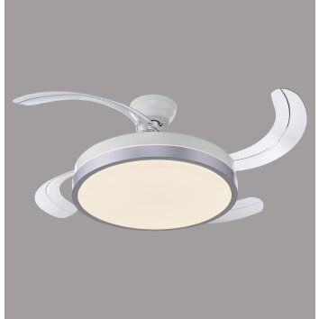 Leuchten Direkt LED-plafondventilator KOPTA, instelbare lichtkleur 3000-6000 Kelvin