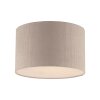 Leuchten Direkt Scandinavische plafondlamp DURO met beige geribbelde stoffen kap