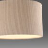 Leuchten Direkt Scandinavische plafondlamp DURO met beige geribbelde stoffen kap