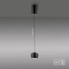 Leuchten Direkt LED hanglamp BALLINI, bolkap, verstelbaar, zwart, 3000 Kelvin warmwit