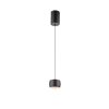 Leuchten Direkt LED hanglamp BALLINI, bolkap, verstelbaar, zwart, 3000 Kelvin warmwit
