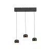 Leuchten Direkt LED-hanglamp BALLINI, zwarte bolkappen, 3000 Kelvin warmwit, verstelbaar