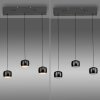 Leuchten Direkt LED-hanglamp BALLINI, zwarte bolkappen, 3000 Kelvin warmwit, verstelbaar