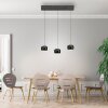 Leuchten Direkt LED-hanglamp BALLINI, zwarte bolkappen, 3000 Kelvin warmwit, verstelbaar