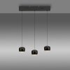 Leuchten Direkt LED-hanglamp BALLINI, zwarte bolkappen, 3000 Kelvin warmwit, verstelbaar