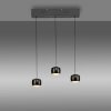 Leuchten Direkt LED-hanglamp BALLINI, zwarte bolkappen, 3000 Kelvin warmwit, verstelbaar