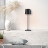 Leuchten Direkt LED tafellamp BOTERIA met verstelbare zwarte kap, 3000 Kelvin warmwit