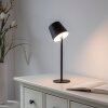 Leuchten Direkt LED tafellamp BOTERIA met verstelbare zwarte kap, 3000 Kelvin warmwit
