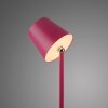 Leuchten Direkt LED tafellamp BOTERIA in roze met verstelbare kap, 3000 Kelvin warmwit
