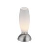 Paul Neuhaus tafellamp JOY met langwerpige witte glazen kap, 3000 Kelvin warmwit