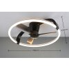 Reality ronde LED plafondventilator Stockholm, instelbare lichtkleur 2700-6500 Kelvin