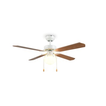 Reality retro plafondventilator met verlichting Hammerfest met 4 ventilatorbladen