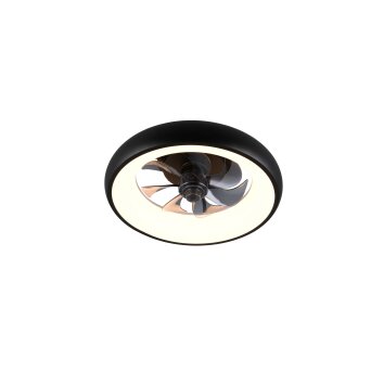 Reality dimbare LED-plafondventilator Muonio, instelbare lichtkleur 2700-6500 Kelvin