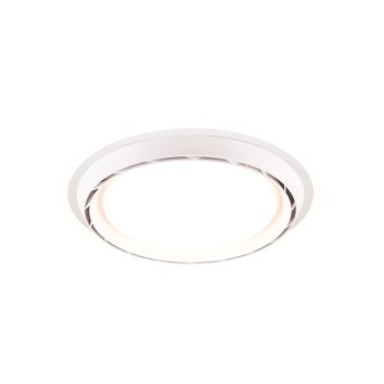 Reality witte ronde plafondventilator Saarela, instelbare lichtkleur 3000/4000/6500 Kelvin