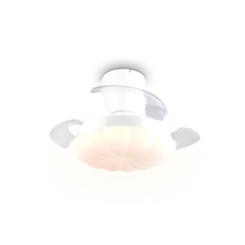 Reality LED plafondventilator Boras, instelbare lichtkleur 2700-6500 Kelvin