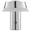 Brilliant warmwitte LED-tafellamp Kinich met conische kap en ronde knop, 2700 Kelvin