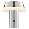 Brilliant warmwitte LED-tafellamp Kinich met conische kap en ronde knop, 2700 Kelvin