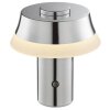 Brilliant warmwitte LED-tafellamp Kinich met conische kap en ronde knop, 2700 Kelvin