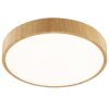 Brilliant ronde plafondlamp Teranon LED, licht houtkleurig, 3000 Kelvin warmwit