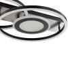 Brilliant LED plafondlamp Maureen met ringen, geheugenfunctie, 3000 Kelvin warmwit